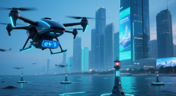 当LED显示屏邂逅低空经济：开启立体城市新视界